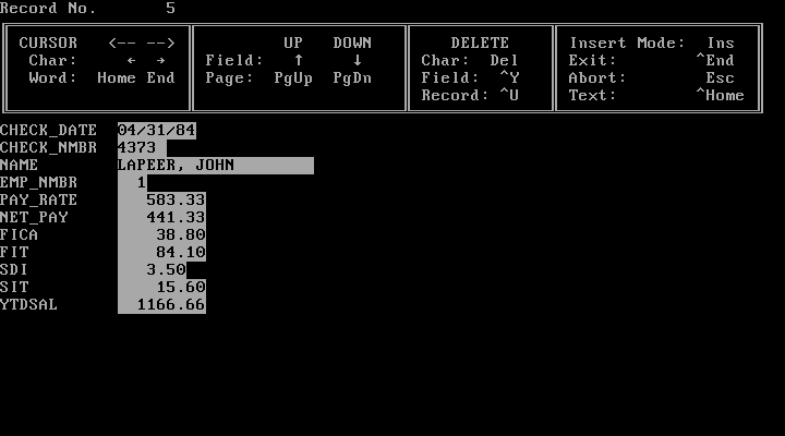 dbase III Plus (Wikipedia)