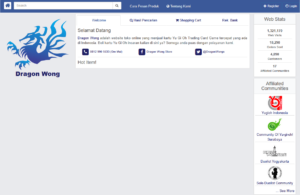 Website Dragon Wong sekarang